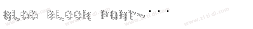 glod block font字体转换